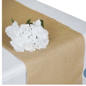 Natural Rustic Burlap Table Runner